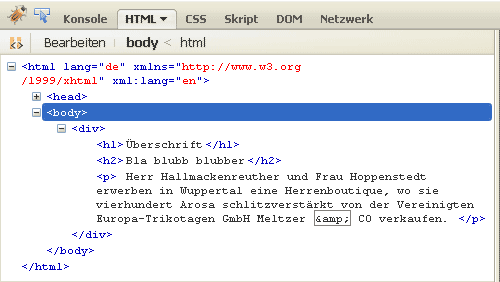 HTML-Elemente