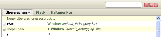 Laufzeitdebugging 8